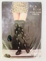 Halloween Over Knee Tights Skull Dagger Ric &amp; Rose Style # 9650 Black / ... - $10.88