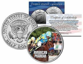 American Pharoah 2015 Triple Crown Winner Jfk Half Dollar Coin - Rare Test Issue - £6.85 GBP