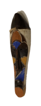 African Tribal Mask Hand Carved Wood Wall Decor Art Face Africa Painted 13&quot; - $18.82