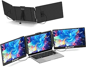 S2 Triple Monitor For Laptop, 14&#39;&#39; Laptop Monitor Extender Plug &amp; Play, ... - $398.99