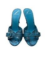 Brian Atwood Maritima Snake Print Heeled Mule Sandals Size 8 - $135.40 CAD