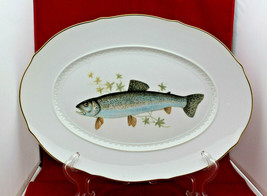 Richard Ginori Quenelle Fish Large Oval Serving Platter Plate 39.5 cm wide Rare - £201.72 GBP