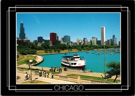 Chicago Skyline from Shedd Aquarium Chicago IL Postcard PC526 - $4.99