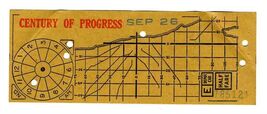 Chicago World's Fair 1933 Century of Progress Surface Lines Ticket - $39.56