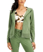 MSRP $40 Id Ideology Womens Zip Front Fleece Hoodie Green Size Large - £8.71 GBP