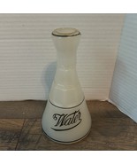 OLD E.W. Inc Hand Lettered Glass Water Barber Bottle 6 3/4” Tall - $49.95