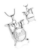 Memorial Cremation Jewelry for Ashes Music Drum Set Shaped - £51.74 GBP
