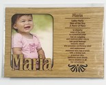 MARIA Personalized Name Profile Laser Engraved Wood Picture Frame Magnet - $9.90