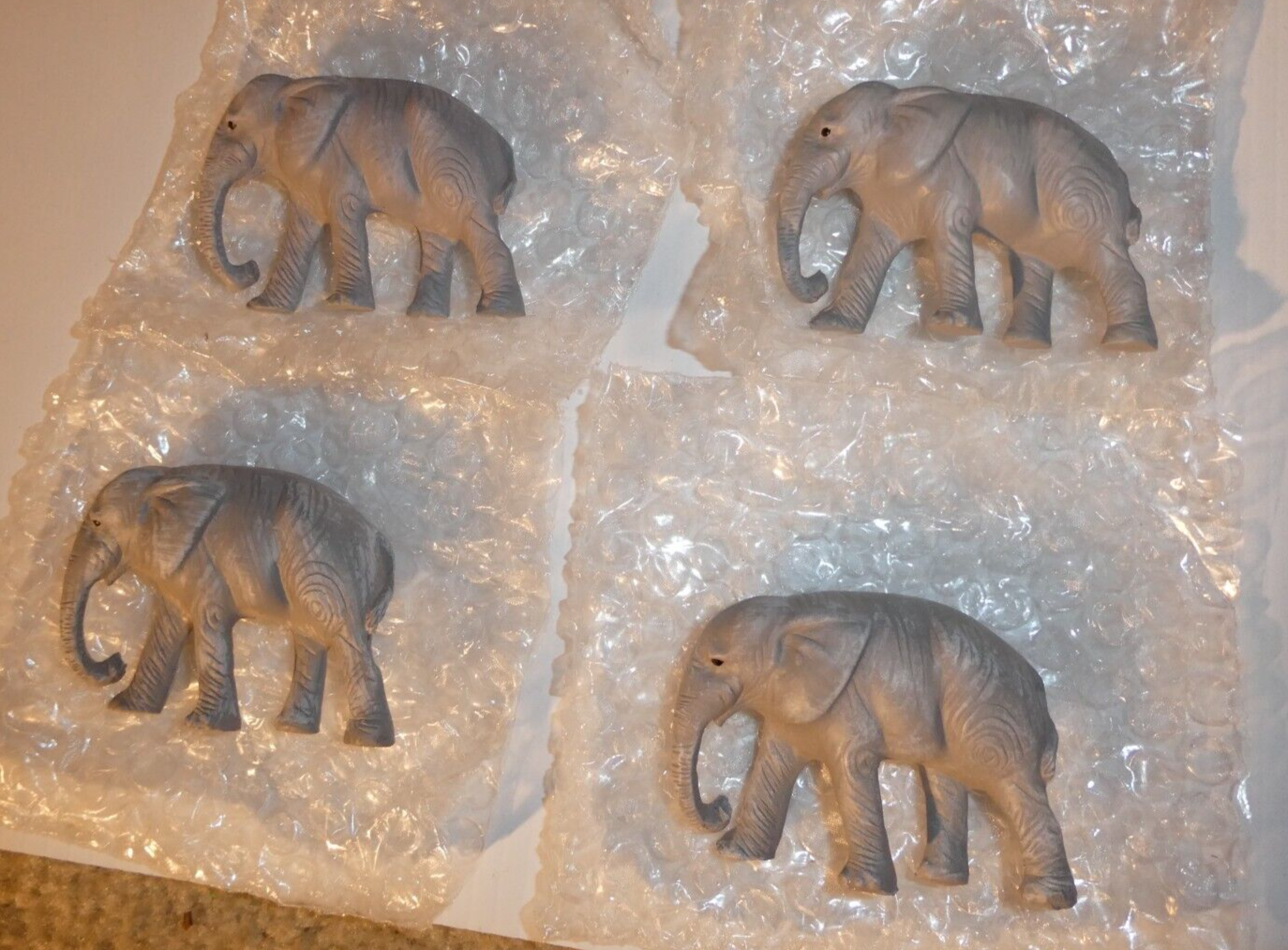 Lot of 4 O Scale MTH Heavy Plastic Elephant Figures for Circus Car NOS - $24.75