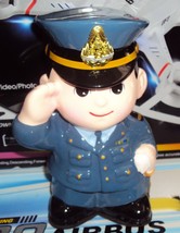 Doll Thai Airforce Men SOLDIER MILITARY piggy bank ceramic Men show baby... - $32.73
