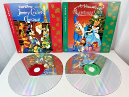 TWO - DISNEY LASERDISCS LD - JIMINY CRICKETS CHRISTMAS &amp; A DISNEY CHRIST... - $39.60