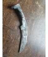 Hand Forged 8" RAILROAD SPIKE Hunting Knife With Leaf Finial - €21,08 EUR