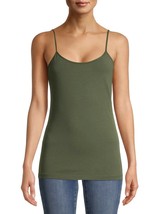 Time And Tru Women&#39;s Scoop Neck Fitted Cami Tank X-LARGE  Sea Turtle Green - £7.80 GBP