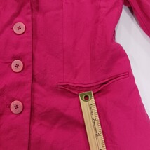 Talbots Petites Women's Red Worsted Wool Closed Pockets Blazer Jacket Size 2P image 11