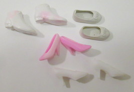 Barbie &amp; Other Fashion Doll Shoe Lot 4 Pairs 1970s 1980s (Visible Wear)  - $12.00