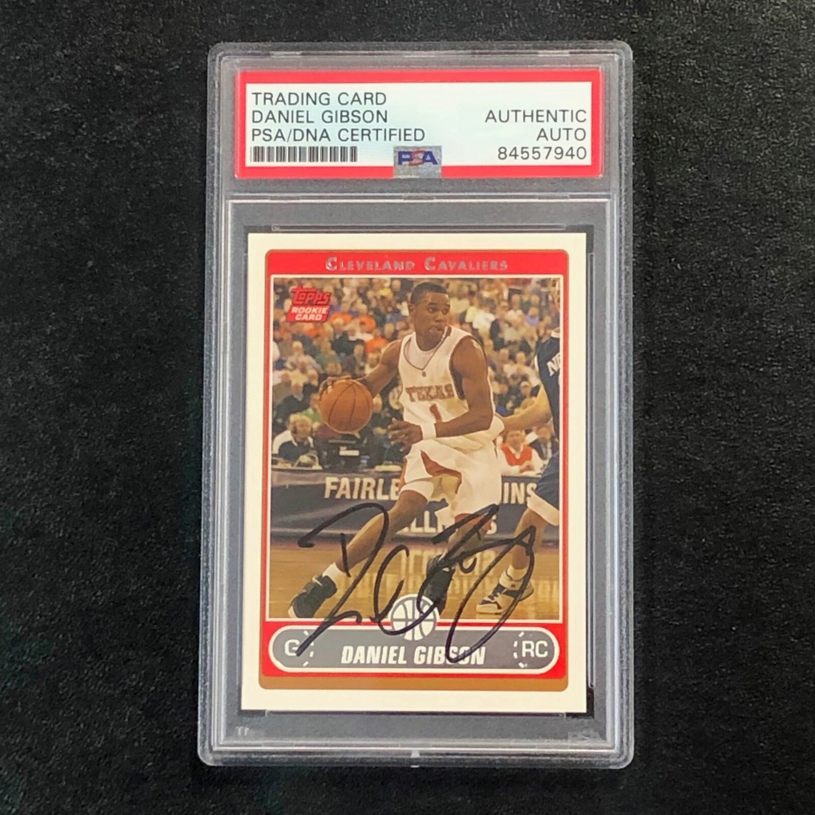 Primary image for 2006-07 TOPPS #230 Daniel Gibson Signed Card AUTO PSA Slabbed RC Cavaliers