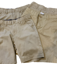 French Toast &amp; Amazon Boys School Uniform Shorts Khaki Size 8 Lot of 4 - £18.66 GBP