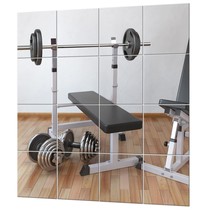 Gym Mirrors For Home Gym, 16Pcs Glass Wall Mirror Tiles, 12&quot; Full Body Mirror St - £95.09 GBP