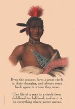 The Seasons Form a Circle by Proverb Native American - Art Print - £17.32 GBP+