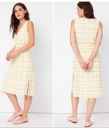 Sleeveless Midi &#39;Penny&#39; Dress in Citrine and Ivory NEW - $67.90 CAD
