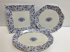 Square Nest Set of 3 Plates ( Square, Octagonal & Oval ) - £50.99 GBP