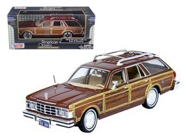 1979 Chrysler Lebaron Town and Country Burgundy 1/24 Diecast Model Car by Motor - $39.28
