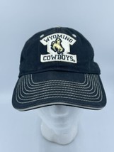 Wyoming Cowboys Hat The Game 100% Cotton Black adjustable Strapback Dad College - £11.33 GBP