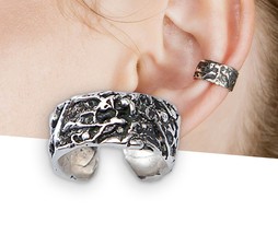 Unisex ear cuff no piercing, silver ear cuff men, cartilage earring - £18.09 GBP