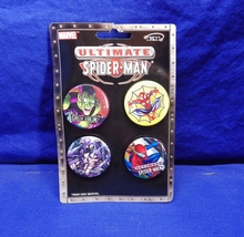 Ultimate Spider-Man 2002 Marvel Comic Set Of 4 Pinback Buttons - $9.95