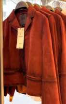 ZARA BNWT 2025. WINE 100% SUEDE LEATHER BLAZER LIMITED EDITION. 5129/041... - $6,782.67 MXN