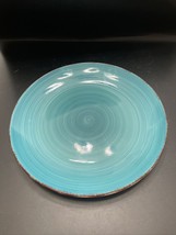 Royal Norfolk Turquoise Swirl Stoneware Dinner Plate - £8.88 GBP