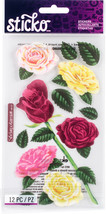 Sticko Vellum Stickers-Roses - $6.42