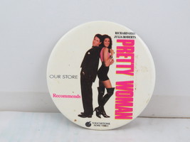 Vintage Movie Pin - Pretty Woman VHS Release - Celluloid Pin  - $15.00