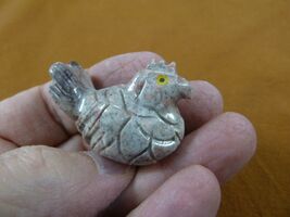 (Y-CHI-HE-20) tan HEN chicken carving SOAPSTONE TAN stone figurine love ... - €7,67 EUR