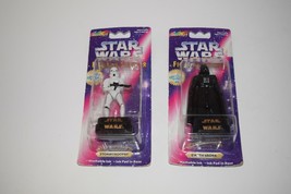 Star Wars Figurine Stamper Lot of 2 Darth Vader &amp; Stormtrooper - £9.37 GBP