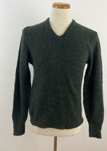 Vintage 60s Revere Mohair Fuzzy V-Neck Sweater Grunge Men&#39;s M University Row - £18.68 GBP