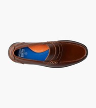 Nunn Bush Odin II Moc Toe Penny Loafer Shoes Cognac 85154-221 image 5