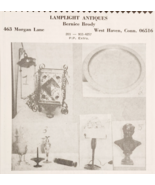 1967 Lamplight Antiques Bernice Brody Advertisement West Haven Connectic... - $34.45 CAD