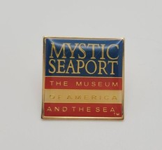 Mystic Seaport Museum of America and the Sea Travel Souvenir Pin Connect... - $17.62