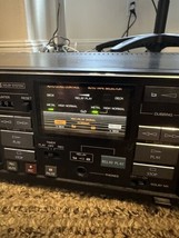 Vintage Sansui Stereo Double Cassette Deck D-75BW For Parts or Repair Po... - $39.60