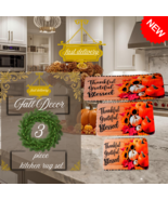 3 Piece Kitchen Rug Set- Non-Slip Mats, Soft, Durable, Washable, Floor R... - $77.45 CAD