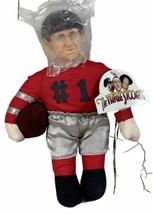 Vintage Three Stooges Moe Football Player Red #1 One Stop Toys Co Doll 1996 - £9.26 GBP