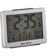 Ken-Tech T-4652 Atomic Radio Controlled LCD a Larm Clock, 1.5-Inch, Blac... - $560.50 MXN