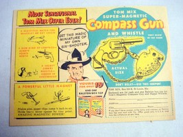 1949 Color Ad Tom Mix compass Gun Premium Ralston Purina Instant &amp; Hot R... - £7.85 GBP