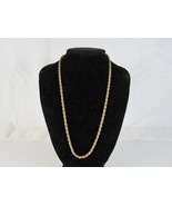24k GB Twisted Rope Necklace Chain 20” - $16.99 CAD