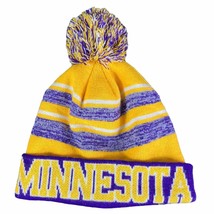 Minnesota Vikings Beanie Hat Cap Adult Football Knit Winter Cold Weather Purple - £17.68 GBP
