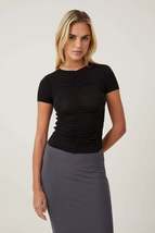 Hazel Rouched Front Short Sleeve Top - $11.99