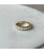 2.75CT Half Eternity Emerald Cut Wedding Band 925 Silver Valentine Day G... - $135.40 CAD