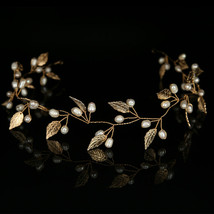 Silver Color Gold Color Leaf  Flower Headband Tiaras Crowns Headpiece Bridal Hai - £11.86 GBP