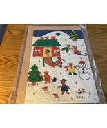 Teddy Bear Snow Scene Advent Calendar German 1987 - $220.31 MXN